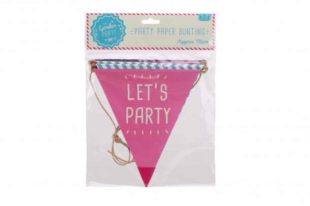 'Let's Party' Paper Bunting