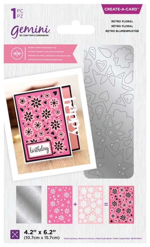 Gemini Double-Sided Layerable Create-a-Card Die - Retro Floral
