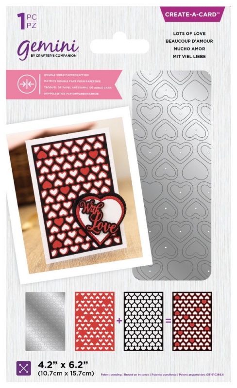 Gemini Double-Sided Layerable Create-a-Card Die - Lots of Love