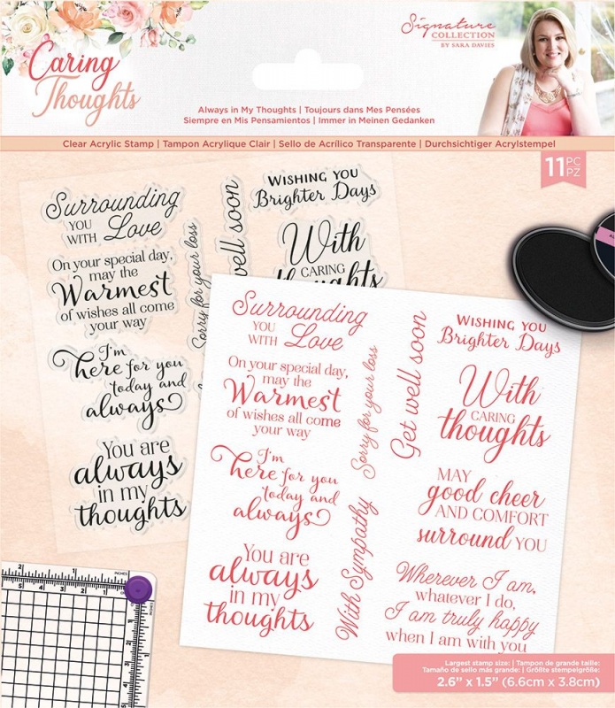 Caring Thoughts - Acrylic Stamp - Always in my Thoughts