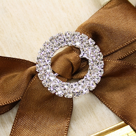 Sofia Elegant Diamante Ribbon Slide Embellishment