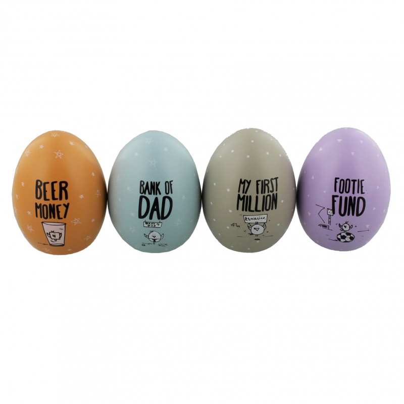 Eggcellent Set of 4 Savings Pots ''Dad''