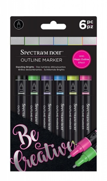 Spectrum Noir Outline Marker - Dazzling Brights (6pc)