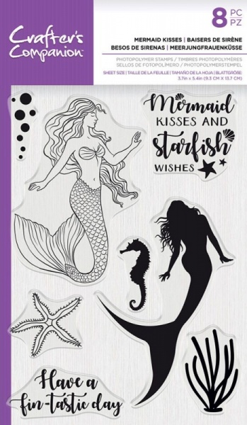Crafters Companion Photopolymer Stamp ~ Mermaid Kisses