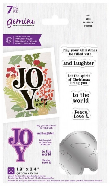 Gemini Christmas Word Stamp & Die - Joy