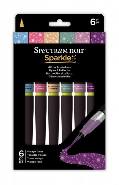 Spectrum Noir Sparkle (6PK) - Vintage Tones